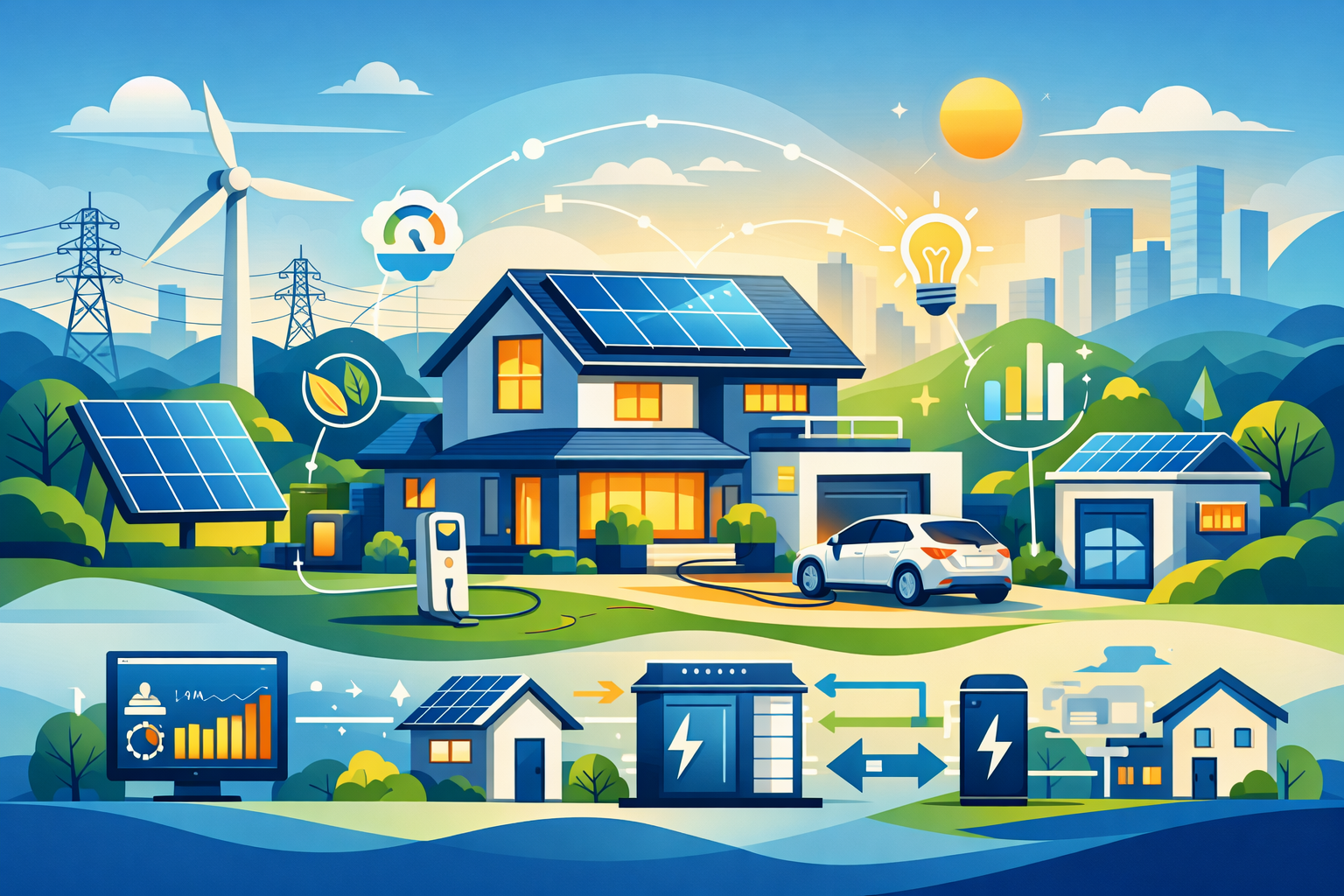 مستقبل إدارة الطاقة للمنازل الذكية.